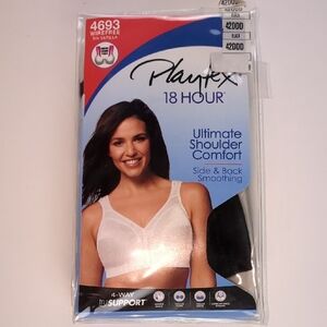 Playtex 18 Hour White Bra - Ultimate Shoulder Comfort